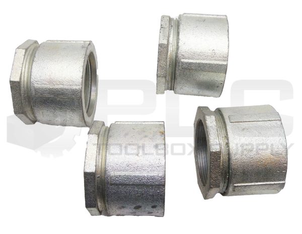 LOT OF 4 NEW 2" THREADED COUPLING - Image 3