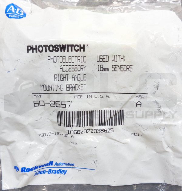 LOT OF 4 SEALED NEW ALLEN BRADLEY 60-2657 /A ACCESSORY 90° MOUNT BRACKETS *QTY* - Image 5