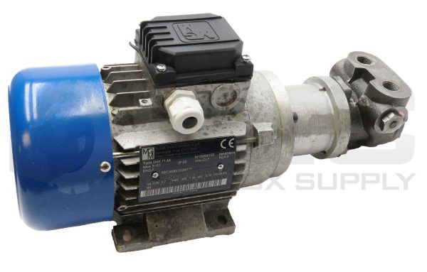 M.G.M ELECTRIC MOTORS SMX 71A4 3-PHASE MOTOR 1680RPM W/ TUTHILL 000LEV-C-7 PUMP - Image 4