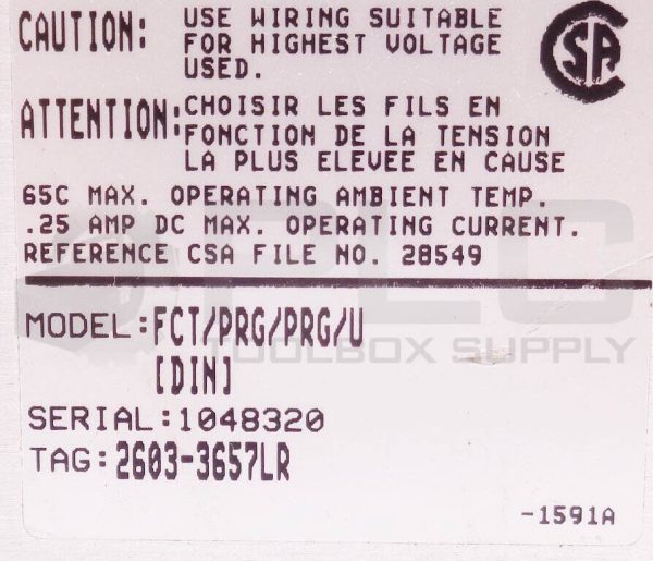MOORE INDUSTRIES FCT/PRG/PRG/U SIGNAL CONVERTER/ISOLATOR 1-5V 4-20MA 2603-3657LR - Image 5