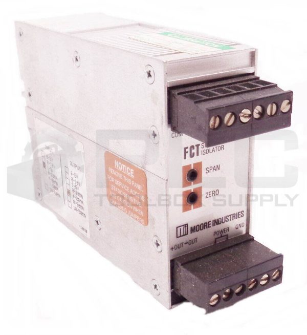 MOORE INDUSTRIES FCT/PRG/PRG/U SIGNAL CONVERTER/ISOLATOR 1-5V 4-20MA 2603-3657LR