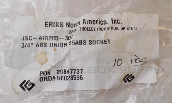 NEW BAG OF 8 DURAPIPE JSC-AIR205-307 3/4" ABS UNION SOCKET - Image 6