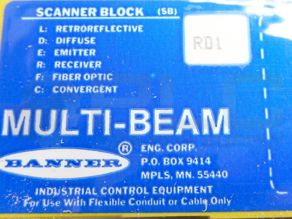 NEW BANNER RD1 MULTI BEAM SCANNER BLOCK 17629 SBRD1 ***READ*** - Image 8