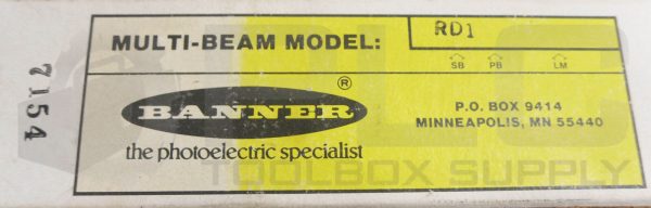 NEW BANNER RD1 MULTI BEAM SCANNER BLOCK 17629 SBRD1 ***READ*** - Image 9