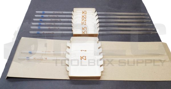 NEW BOX OF 8 NEW FISHER SCIENTIFIC 13-650-2P VOLUMETRIC PIPETS 25mL - Image 3