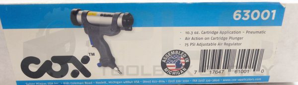 NEW COX 63001 PNEUMATIC CAULK GUN DP1 159336 - Image 4