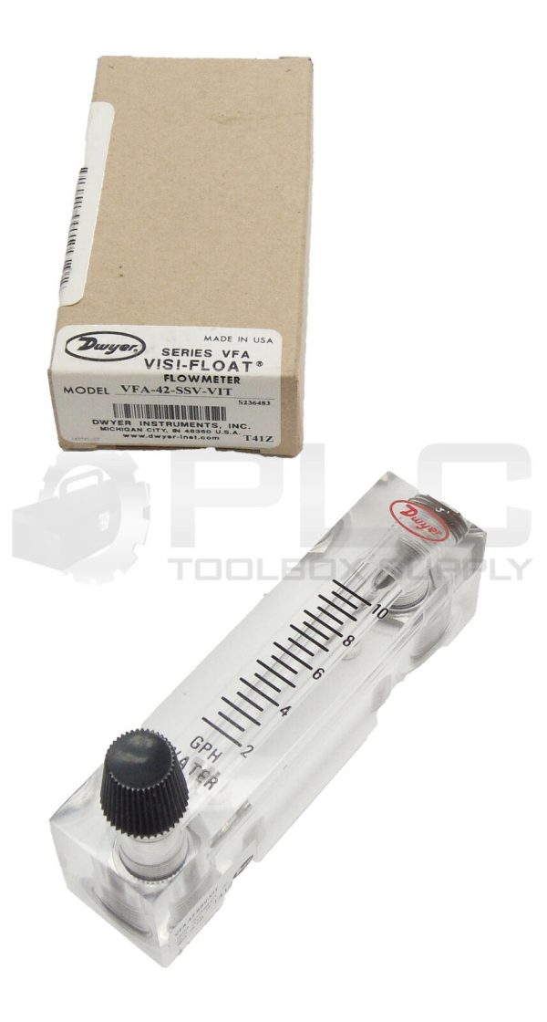 NEW DWYER VFA-42-SSV-VIT FLOWMETER 100PSIG