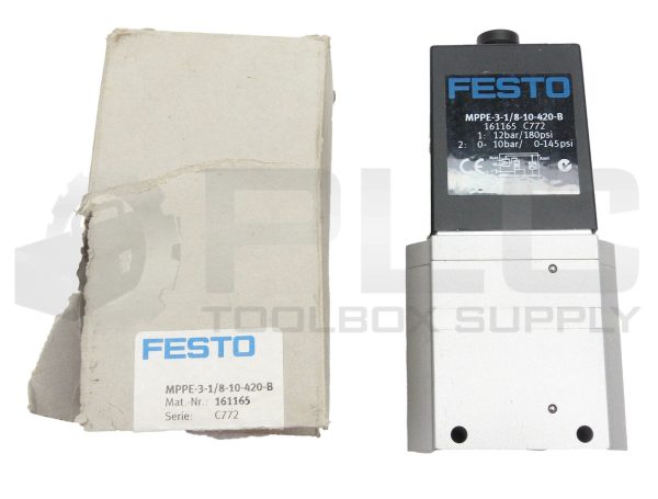 NEW FESTO MPPE-3-1/8-10-420-B PROPORTIONAL PRESSURE REGULATOR *READ* - Image 3