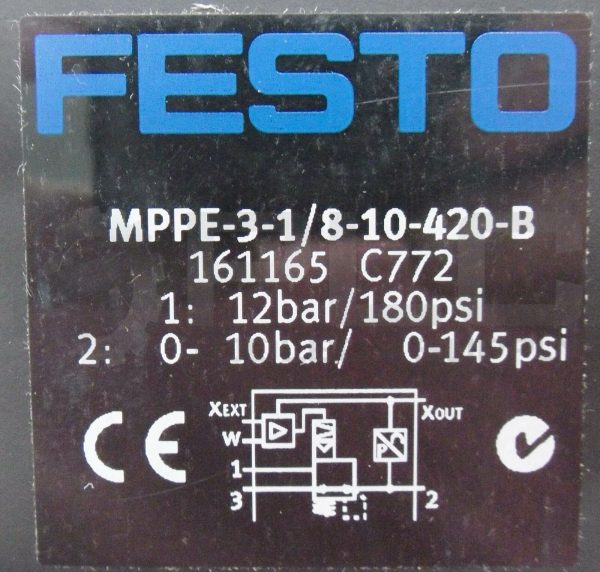 NEW FESTO MPPE-3-1/8-10-420-B PROPORTIONAL PRESSURE REGULATOR *READ* - Image 8