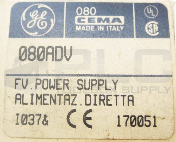 NEW GE GENERAL ELECTRIC 080ADV FV. POWER SUPPLY - Image 7