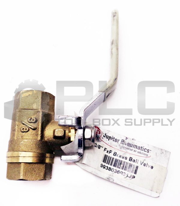 NEW JUPITER PNEUMATICS 600WOG 3/8" FXF BRASS BALL VALVE