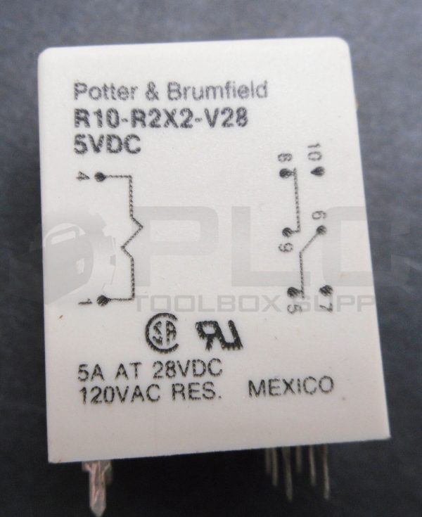 NEW POTTER & BRUMFIELD R10-R2X2-V28 RELAYS 5VDC 5A 00522 - Image 5