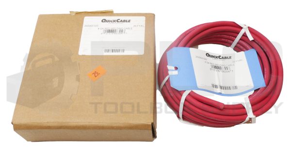 NEW QUICK CABLE 202203-025 4 GA RED WELDING CABLE 25FT