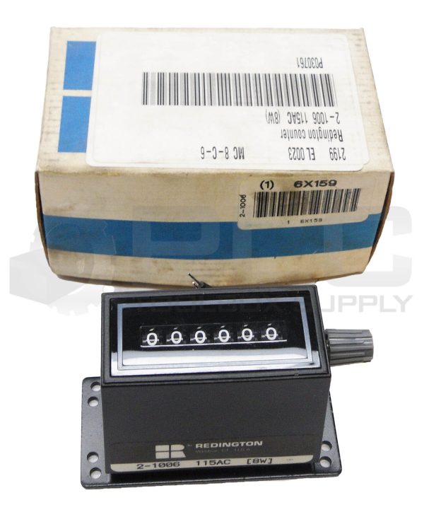NEW REDINGTON 2-1006 PANEL MOUNT COUNTER 115VAC 8W 6X159 *READ*