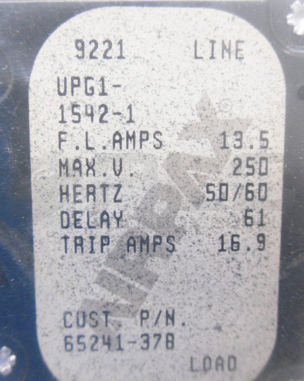 NEW RELIANCE ELECTRIC 65241-37B CIRCUIT BREAKER 13.5A 250V 50/60HZ UPG1-1542-1 - Image 6