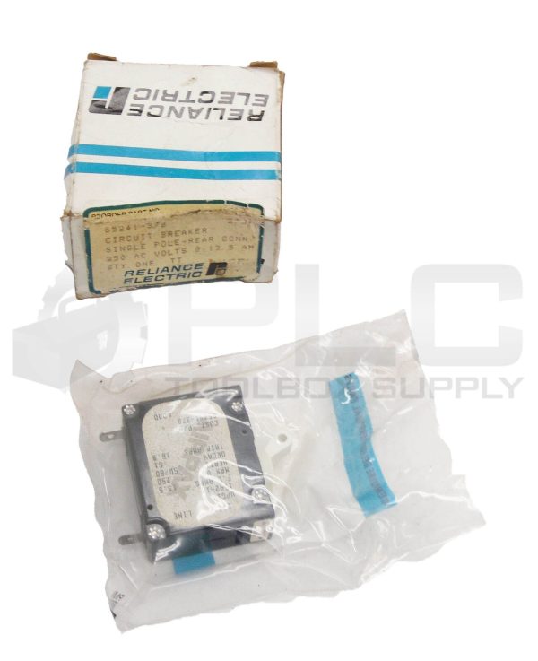 NEW RELIANCE ELECTRIC 65241-37B CIRCUIT BREAKER 13.5A 250V 50/60HZ UPG1-1542-1