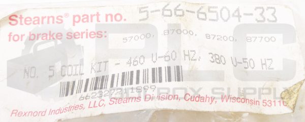 NEW REXNORD STEARNS 5-66-6504-33 COIL KIT 460V 60HX, 380V 50 HZ NSMP - Image 8
