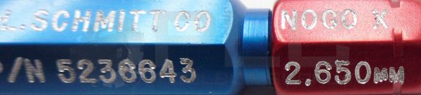 NEW R.L. SCHMIDT 5236643 MASTER PLUG PIN GAGE GO PD 2.350MM NOGO PD 2.650MM - Image 5