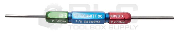 NEW R.L. SCHMIDT 5236643 MASTER PLUG PIN GAGE GO PD 2.350MM NOGO PD 2.650MM