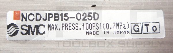 NEW SMC NCDJPB15-025D COMPACT AIR CYLINDER 100PSI 5/8" BORE - Image 7