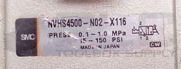 NEW SMC NVHS4500-N02-X116 SHUT-OFF LOCK OUT VALVE 0.1-1.0MPa 15-150PSI - Image 4