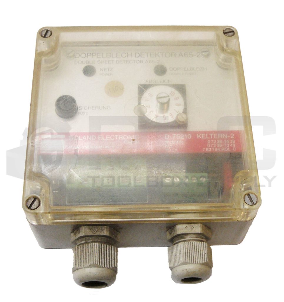 ROLAND ELECTRONIC A652 DOUBLE SHEET DETECTOR PLC Toolbox Supply