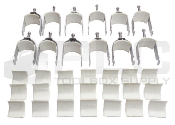 LOT OF 12 NEW 40-46 PIPE TUBE CONDUIT SUPPORT FITTING CLAMPS W/21 40-46 SUPPORTS