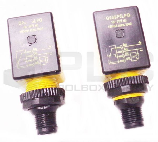 LOT OF 2 BANNER Q25SP6LPQ PHOTO ELECTRONIC SENSORS 10-30VDC 150MA - Image 3