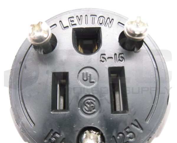 LOT OF 4 NEW LEVITON 5-15 STRAIGHT BLADE RUBBER PLUG 15A 125V - Image 6