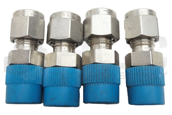 LOT OF 4 NEW SWAGELOK 316 LWV MALE CONNECTER, TUBE FITTING