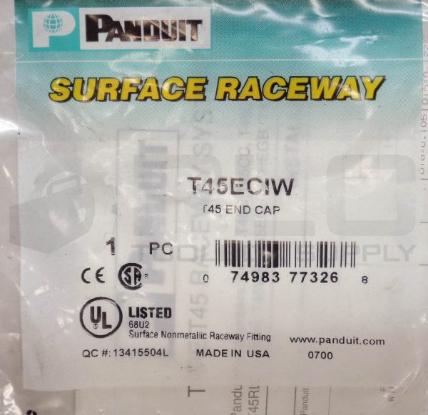 LOT OF 6 NEW PANDUIT T45ECIW T45 END CAPS - Image 4