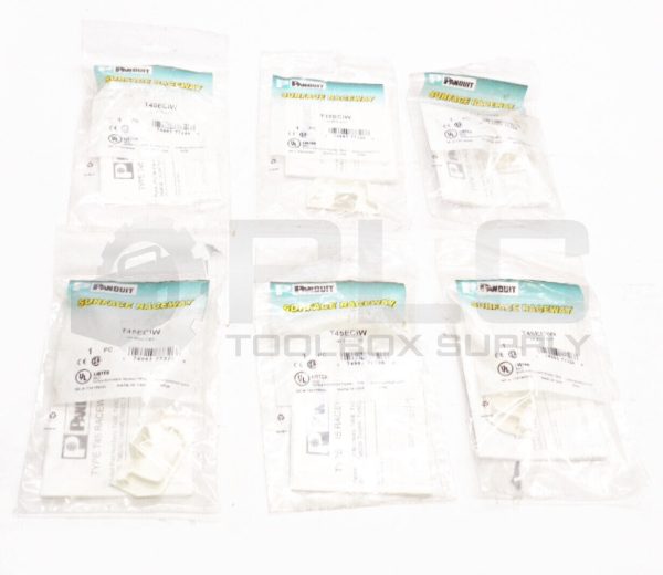 LOT OF 6 NEW PANDUIT T45ECIW T45 END CAPS