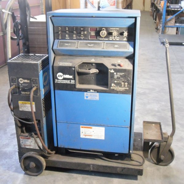 MILLER SYNCROWAVE 351 903219 CC AC/DC WELDING POWER SOURCE W/ 1A COOLING SYSTEM