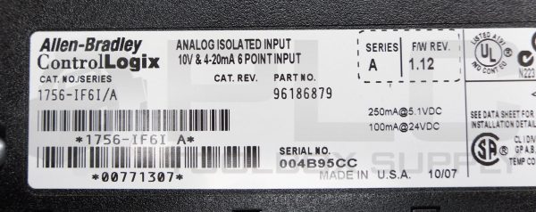 NEW ALLEN  BRADLEY 1756-IF6I /A CONTROL LOGIX ANALOG ISOLATED INPUT MODULE - Image 6