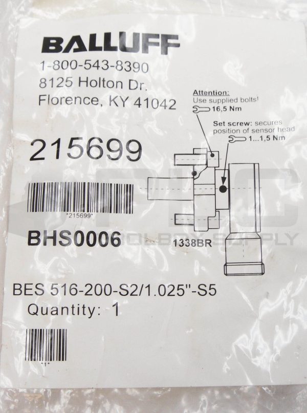 NEW BALLUFF BES 516-200-S2/1.025"-S5 STROKEMASTER INDUCTION SENSOR BHS0006 - Image 9