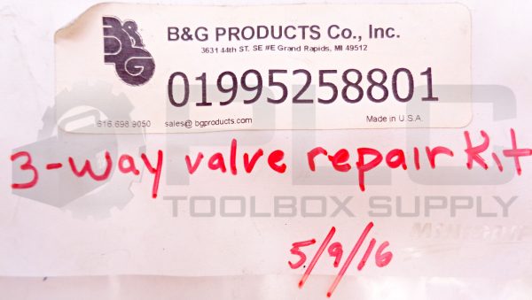 NEW B&G 01995258801 3-WAY VALVE REPAIR KIT BG655777-B-1 - Image 6