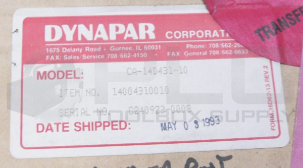 NEW DYNAPAR CA-14D431-10 ENCODER CABLE ASSEMBLY 10' CA14D431 *READ* - Image 7