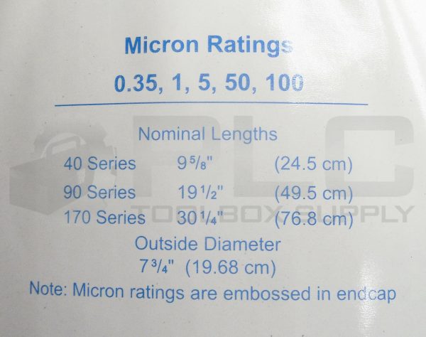 NEW FLOW-MAX 0.35,1,5,50,100 JUMBO PLEATED FILTER CARTRIDGE - Image 7