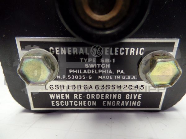 NEW GENERAL ELECTRIC  TYPE SB-1 SWITCH - Image 3