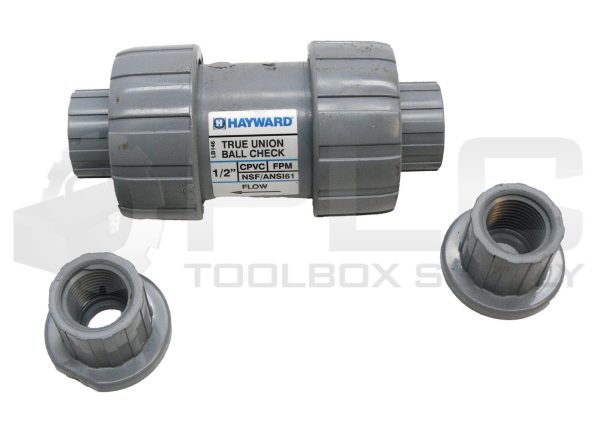 NEW HAYWARD TC20050ST 1/2" TRUE UNION BALL CHECK VALVE CPVC *READ* - Image 3