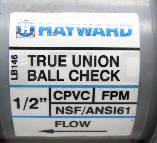 NEW HAYWARD TC20050ST 1/2" TRUE UNION BALL CHECK VALVE CPVC *READ* - Image 6