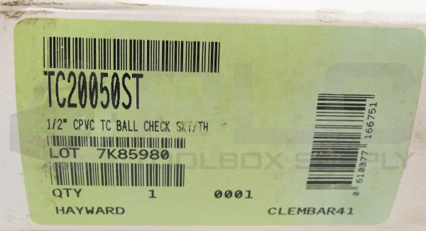 NEW HAYWARD TC20050ST 1/2" TRUE UNION BALL CHECK VALVE CPVC *READ* - Image 7