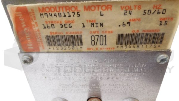 NEW HONEYWELL M944B1175 MODUTROL MOTOR 24V 50/60HZ *READ* - Image 5