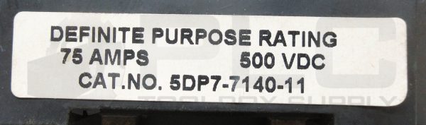NEW JOSLYN CLARK 5DP7-7140-11 DEFINITE PURPOSE CONTACTOR 75A 500VDC - Image 6