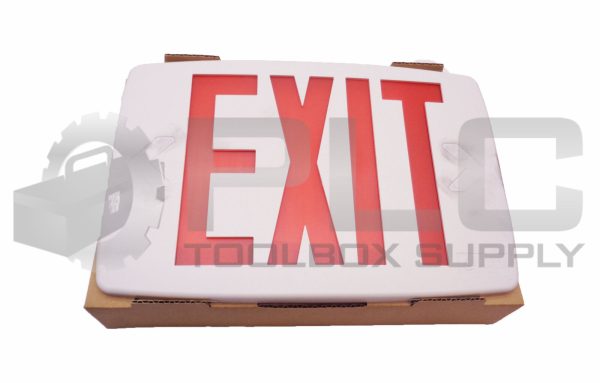 NEW LITHONIA LIGHTING 3BA32 EXIT SIGN LED 120-277V TOP END OR BACK MOUNT - Image 3
