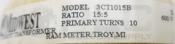 NEW MIDWEST 3CT1015B CURRENT TRANSFORMER 600V 15:5 - Image 6