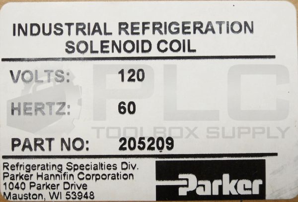 NEW PARKER A4A0S REFRIGERATION PRESSURE REGULATOR W/ 205209 120V COIL *READ* - Image 12