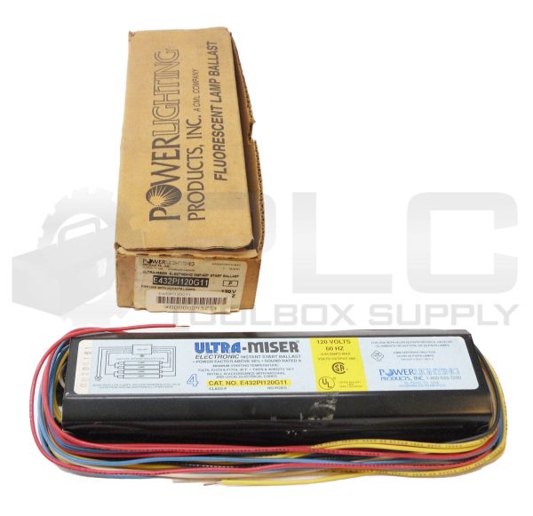 NEW POWER LIGHTING E432PI120G11 ELECTRONIC INSTANT START BALLAST 120V 60HZ 0.94A