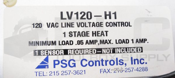 NEW PSG CONTROLS LV120-H1 LINE VOLTAGE CONTROL 120VAC 0.5-1A 1 HEAT - Image 6