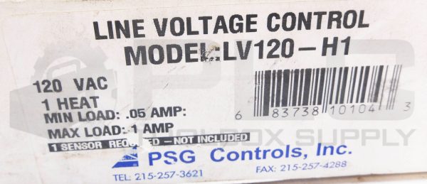 NEW PSG CONTROLS LV120-H1 LINE VOLTAGE CONTROL 120VAC 0.5-1A 1 HEAT - Image 7